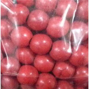 synthetic Turquoise beads, red, round, 12mm dia, approx 31pcs per st