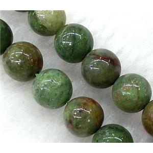 Natural Green Opal Beads Smooth Round, approx 8mm dia