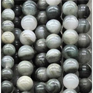 round green Actinolite beads, approx 6mm dia, 62pcs per st