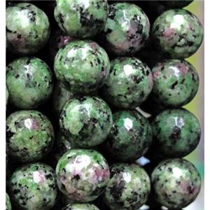 Ruby Zoisite bead, faceted round, approx 12mm dia, 31pcs per st