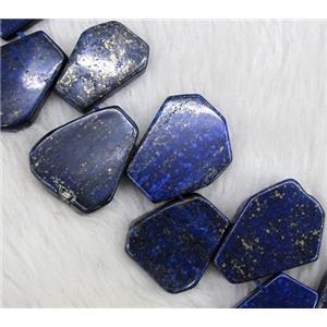 lapis lazuli beads collar, teardrop, blue, approx 20-30mm