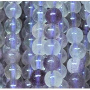 purple fluorite beads, tiny, round, approx 3mm dia, 130pcs per st
