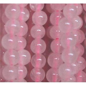 tiny rose quartz beads, round, approx 3mm dia, 130pcs per st