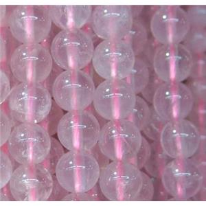 round Malagasy Rose Quartz beads, approx 6mm dia, 15.5 inches