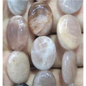 sunstone beads, oval, approx 18x25mm