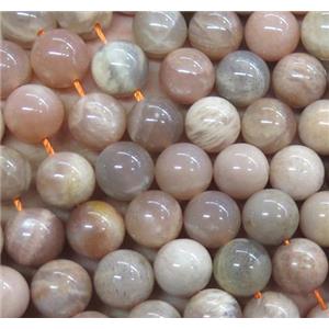 natural round Sunstone Beads, 12mm dia, approx 33pcs per st