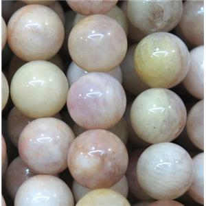 yellow Sunstone beads, round, approx 10mm dia, 15.5 inches