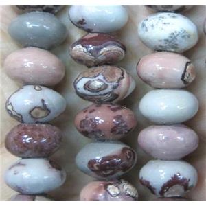 Chohua Jasper beads, rondelle, approx 5x8mm