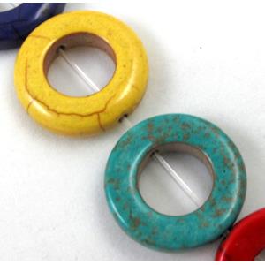 synthetic Turquoise Beads, mix color, 20mm dia