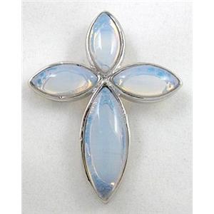 opal stone pendant, 30x40mm