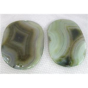 Natural agate stone pendant, approx 45-65mm