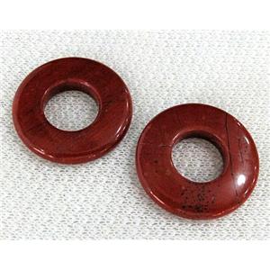 red jasper pendant, approx 30mm dia