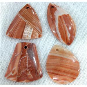 brown zebra jasper, gemstone pendant, mixed, approx 20-50mm