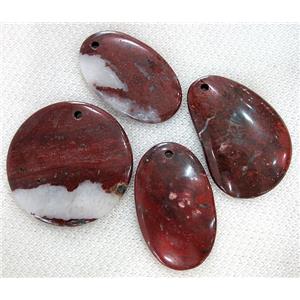 poppy jasper, gemstone pendant, mixed, approx 20-50mm