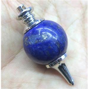 lapis lazuli pendant, approx 20mm stone bead