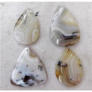 agate pendant, mixed shape, approx 20-50mm
