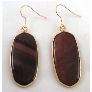 gemstone earring, colorfast, approx 15-37mm