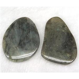 Labradorite pendant, freeform, approx 25-55mm