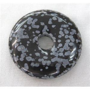 snowflake jasper donut pendant, approx 45-50mm