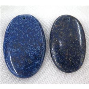 lapis lazuli pendant, oval, approx 30-60mm