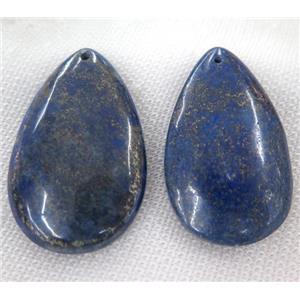 lapis lazuli pendant, teardrop, approx 30-60mm