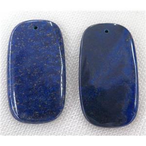 lapis lazuli pendant, rectangle, blue, approx 30-60mm
