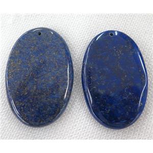 lapis lazuli pendant, oval, blue, approx 30-60mm