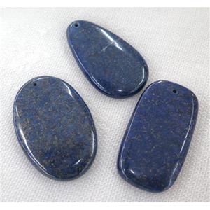blue lapis lazuli pendant, mix shape, approx 30-60mm