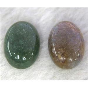 Indian agate oval cabochon, approx 13x18mm