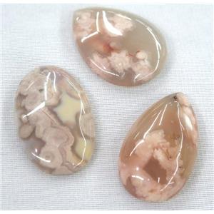 white Cherry Agate pendant, mix shape, approx 15-60mm