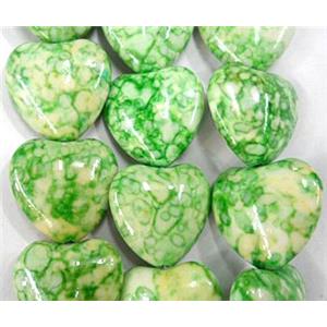 Rain colored stone bead, stability, 14mm wide, approx 29pcs per st