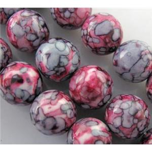 rainforest stone beads, purple, stability, round, 18mm dia, approx 22pcs per st