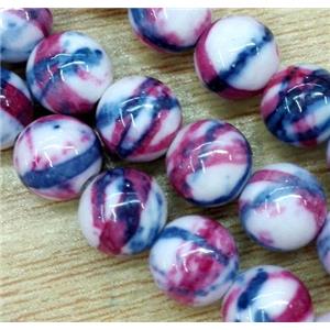 Rainforest jasper beads, round, stability, 14mm dia, approx 28pcs per st