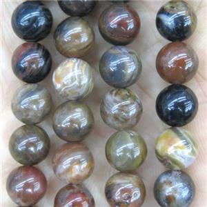 Arizona Petrified Wood Agate Beads, round, approx 8mm dia