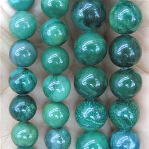 round green Verdite beads, approx 8mm dia