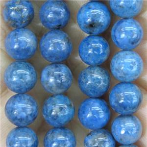 blue Demin Lapis Beads, round, approx 10mm dia