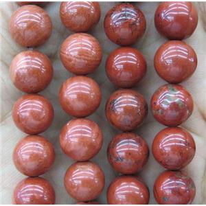 round Red Jasper Beads, grade A, approx 8mm dia