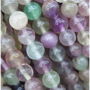 purple Fluorite beads, round, approx 8mm dia