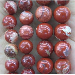 capuccino Red Jasper beads, round, approx 8mm dia