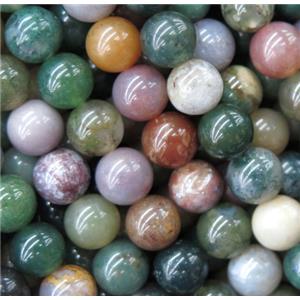 Indian Fancy Agate beads, round, approx 8mm dia