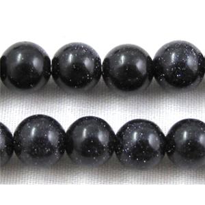 Round Blue SandStone Beads, 6mm dia, approx 67pcs per st.