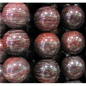 red stripe agate beads, round, 10mm dia, approx 38pcs per st