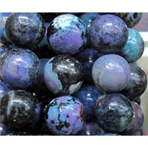 natural Chrysotine bead, round, lavender, 12mm dia, approx 31pcs per st