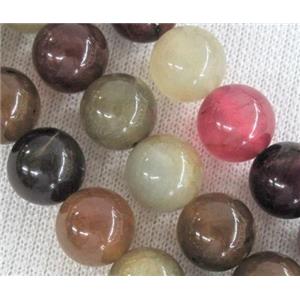 round rainbow Jade Beads, approx 6mm dia