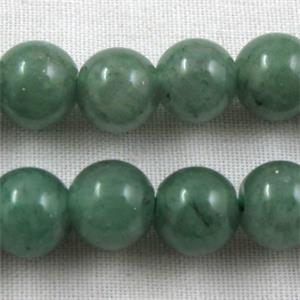 round Green Aventurine stone bead, AA Grade, 6mm dia, approx 65pcs per st.