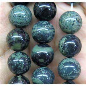 round green Rhyolitebead beads, approx 8mm dia