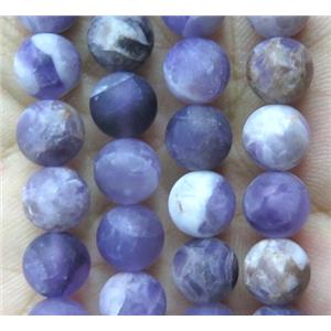 matte round Dogtooth Amethyst Beads, approx 12mm dia