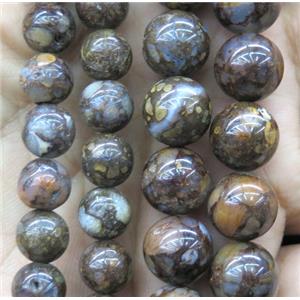 coffee Opal Jasper beads, round, approx 12mm dia