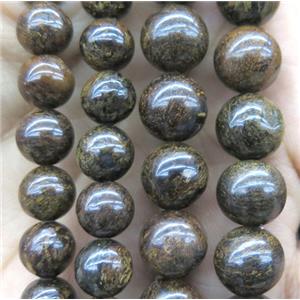round Bronzite Beads, approx 12mm dia