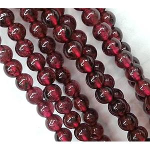 round garnet stone beads, 4mm dia, approx 100pcs per st